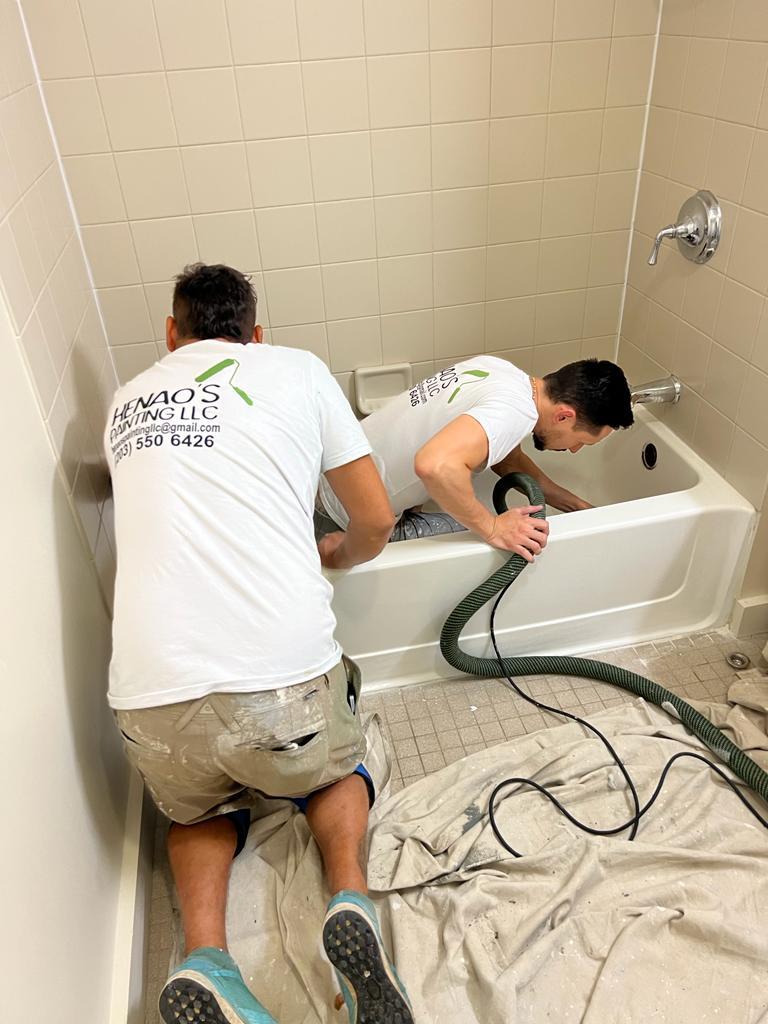 Detalle del trabajo de pintura